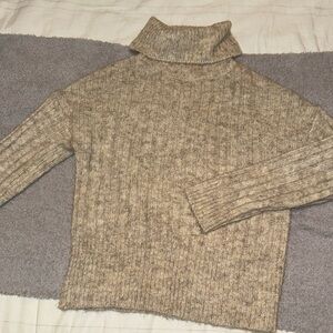 Tan turtle neck
